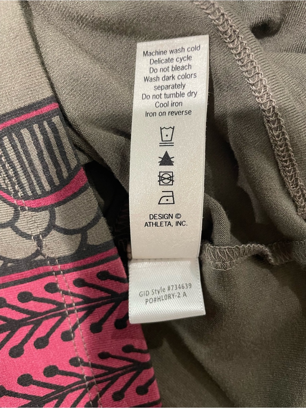 Athleta Olive Printed Racerback Maxi Dress Medium - Picture 14 of 14